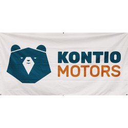 1m x 2m Kontio Motors banderolli